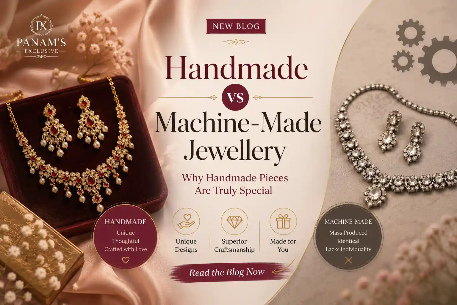 Handmade Jewellery vs Machine-Made Jewellery: Why Handmade Pieces Are Truly Special