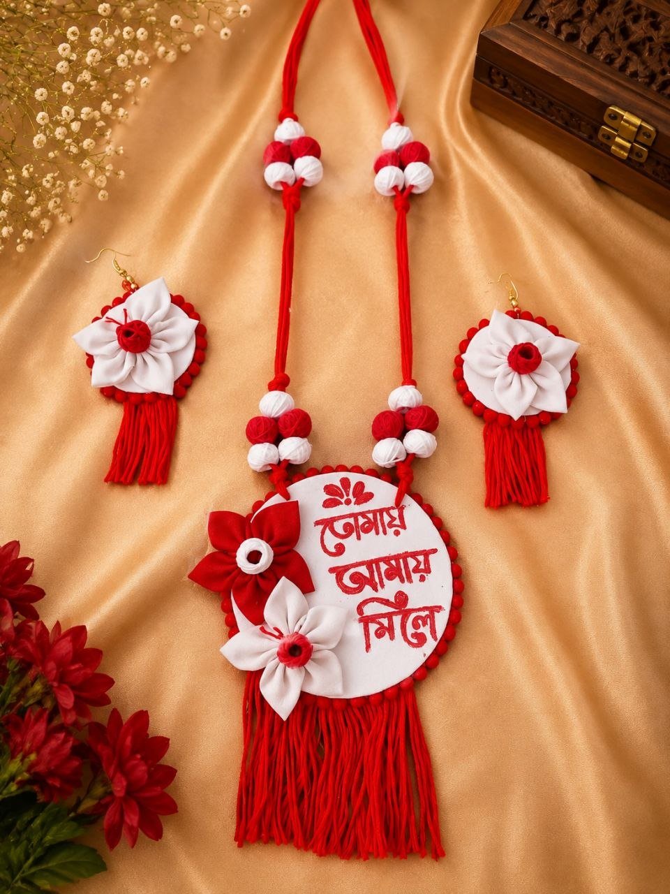 Febric jewellery set