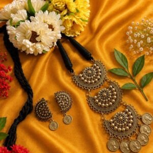 Golden oxidise jewellery